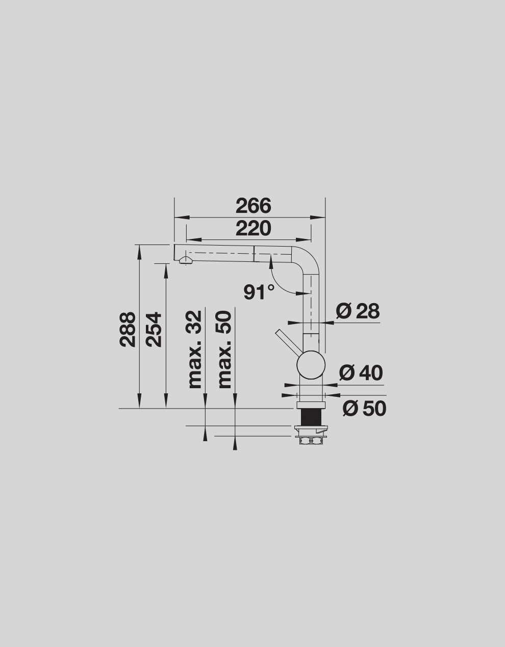 BLANCO LINUS-S-F RH HP CHR MIXER TAP
