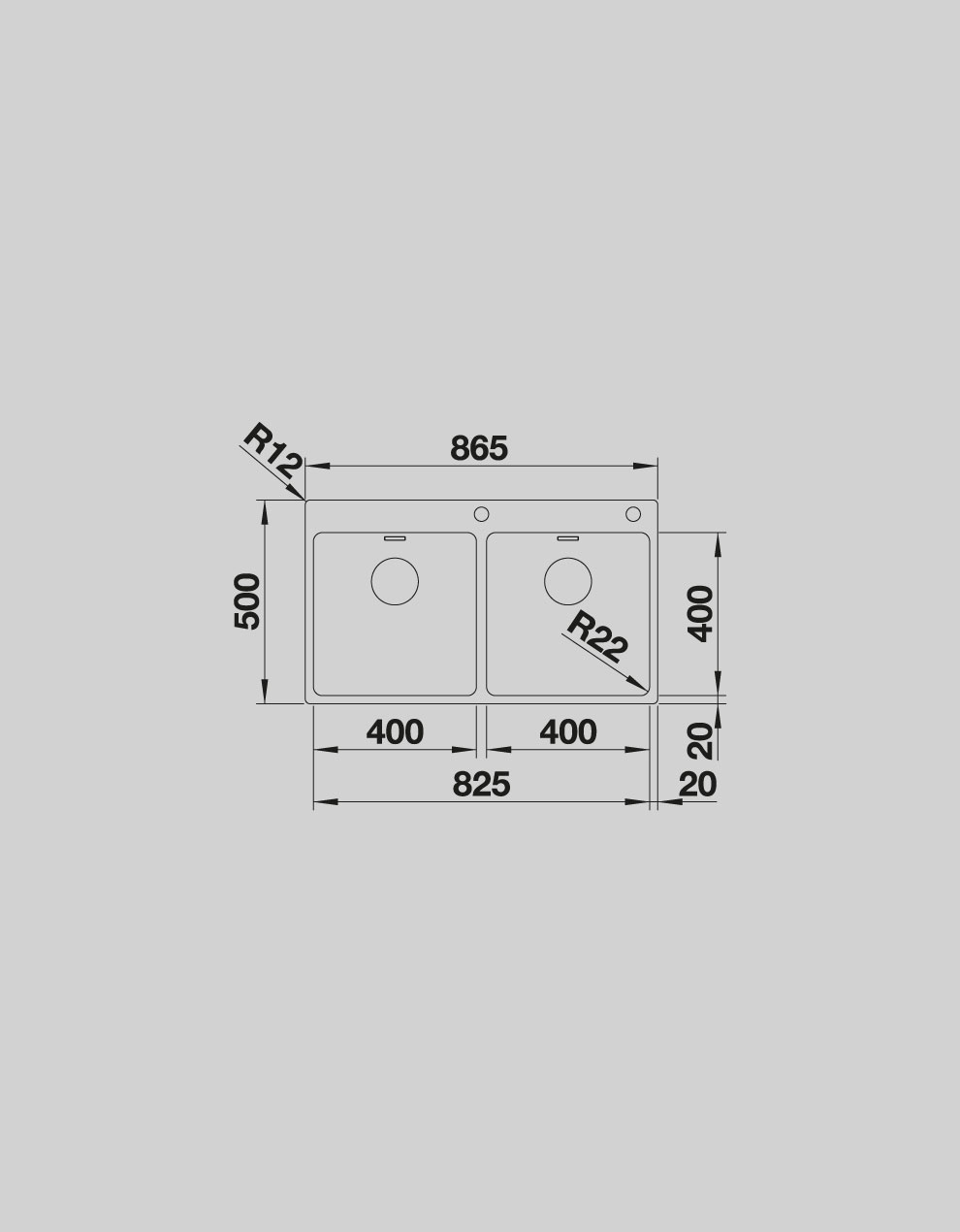 BLANCO ANDANO 400/400-IF/A PASLANMAZ ÇELİK EVİYE - Paslanmaz Çelik
