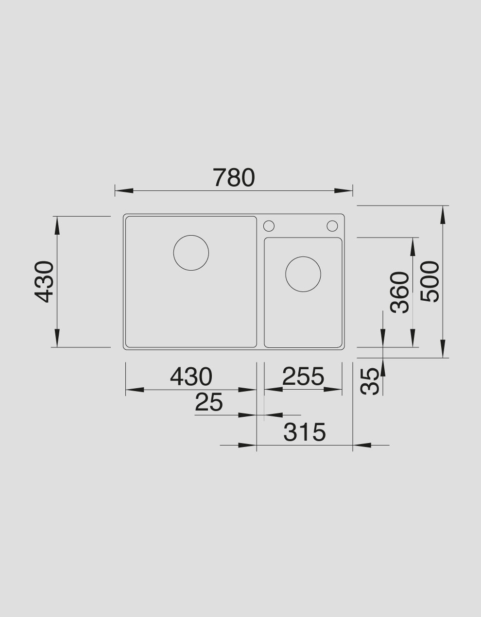 BLANCO LEGRA 8 SILGRANIT™ EVİYE - Antrasit