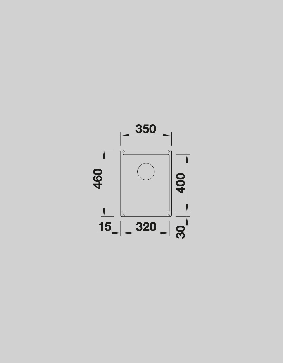 BLANCO SUBLINE 320-U SILGRANIT™ EVİYE - Antrasit
