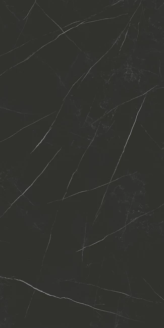 Kale Seramik-KALESİNTERFLEX Pietra Nero Parlak Kalesinterflex Porselen Plaka 162x323
